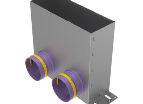 Provent VPF 300x100/90×2 адаптер (пленум) напольный на 2 выхода