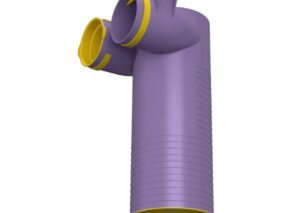 Provent VPP 125/75x2 адаптер (пленум) угловой пластиковый круглый на 2 выхода