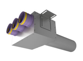 Provent VPDL 125/75×3 адаптер (пленум) прямой круглый на 3 выхода (L=400)